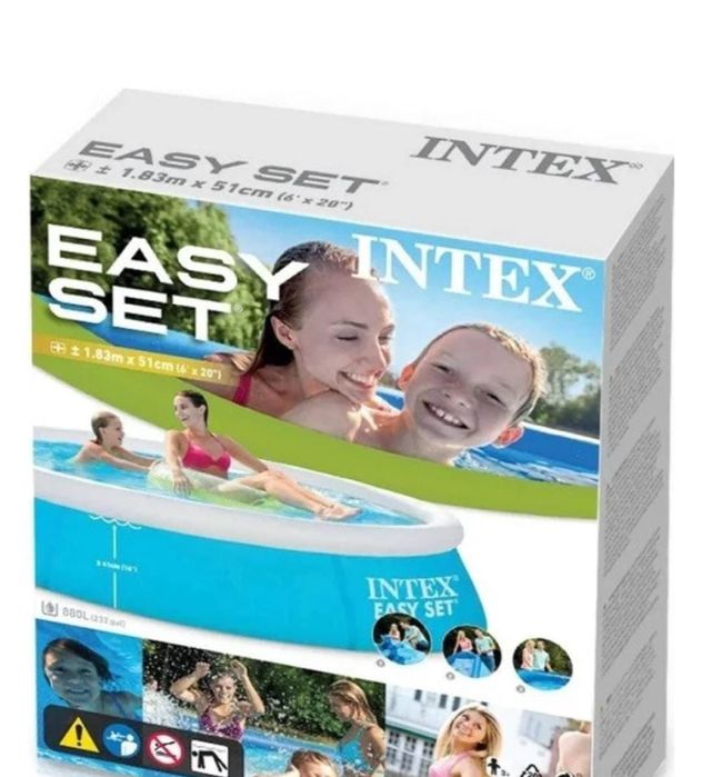 Бассейн intex 183*51 прочный виниловый