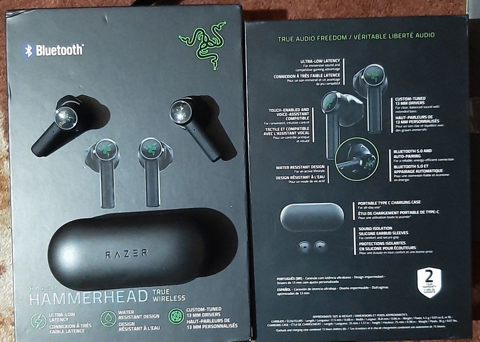Vând căști Razer Hammerhead True Wireless defecte în stare buna