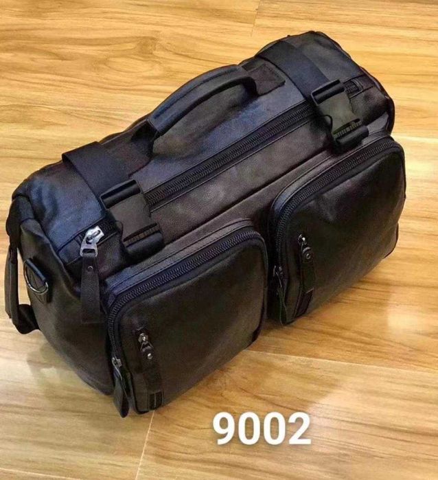 Кожаные стильные сумки дорожные (0990)