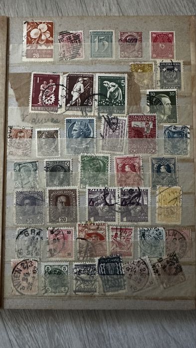 Clasor de colectie 700 timbre rare internationale 1880-1970