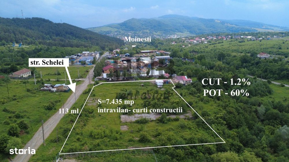 Teren intravilan curti constructii in Moinesti/Bacau - de vanzare