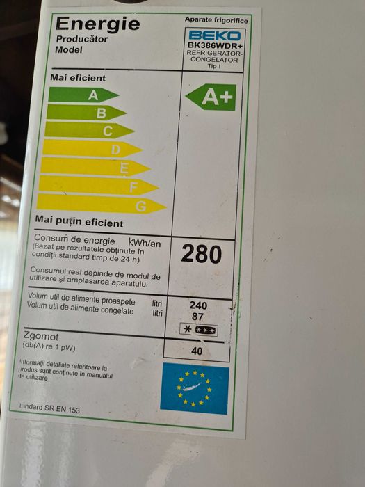 Frigider beko clasa  A+