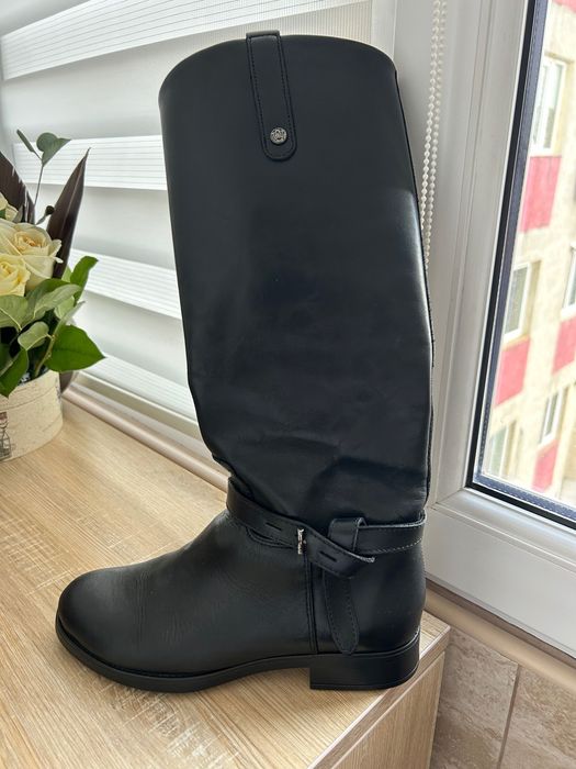 Cizme din piele Massimo Dutti, mărimea 37, stare foarte bună