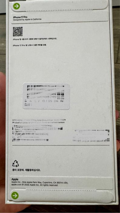 Iphone 17 pro 256 Gb