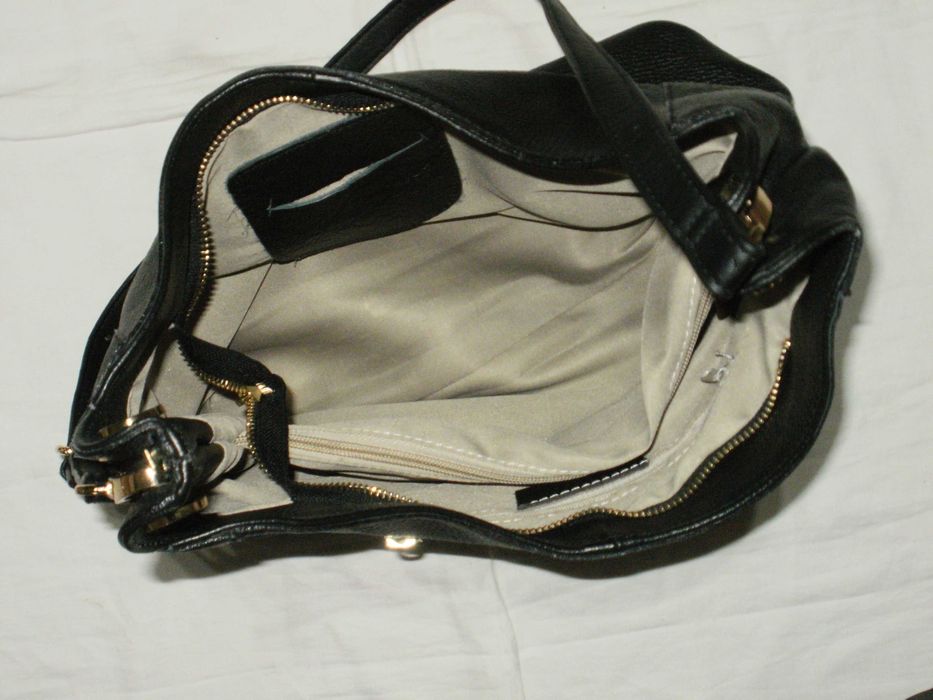 нова черна дамска естествена кожа