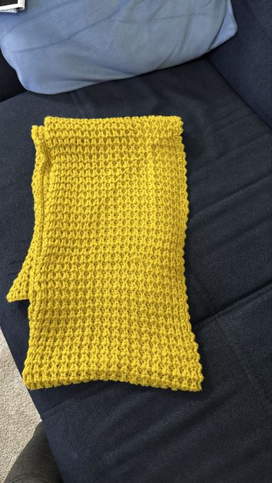 Зимен плетен шал