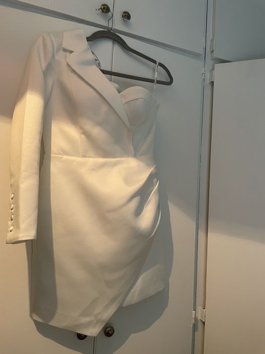 Rochie alba de cununie/nunta/ocazie marimea S