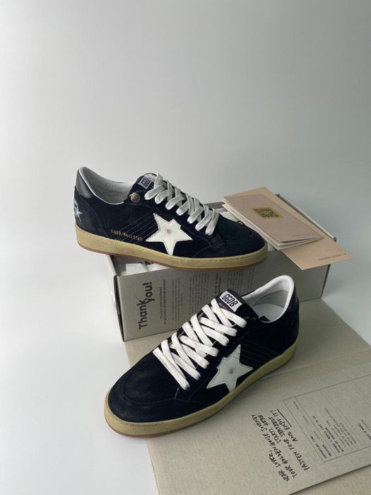 Golden Goose Ball Star Black Suede