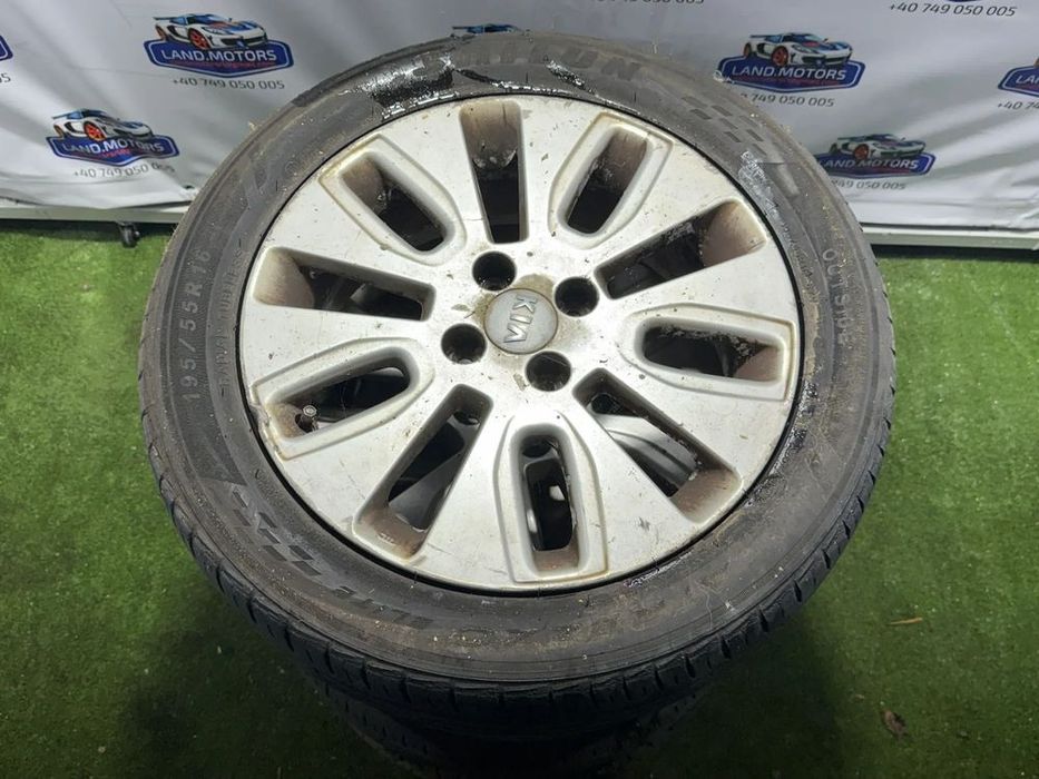 JANTE KIA R16 / 4x100 / RIO 2 / 6JX16 OFFSET 48 / 195/55 R16 /  + CAUCIUCURI (X4)