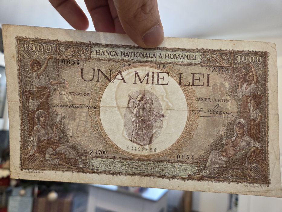 1000 lei 1939 supratipar "tarancute"