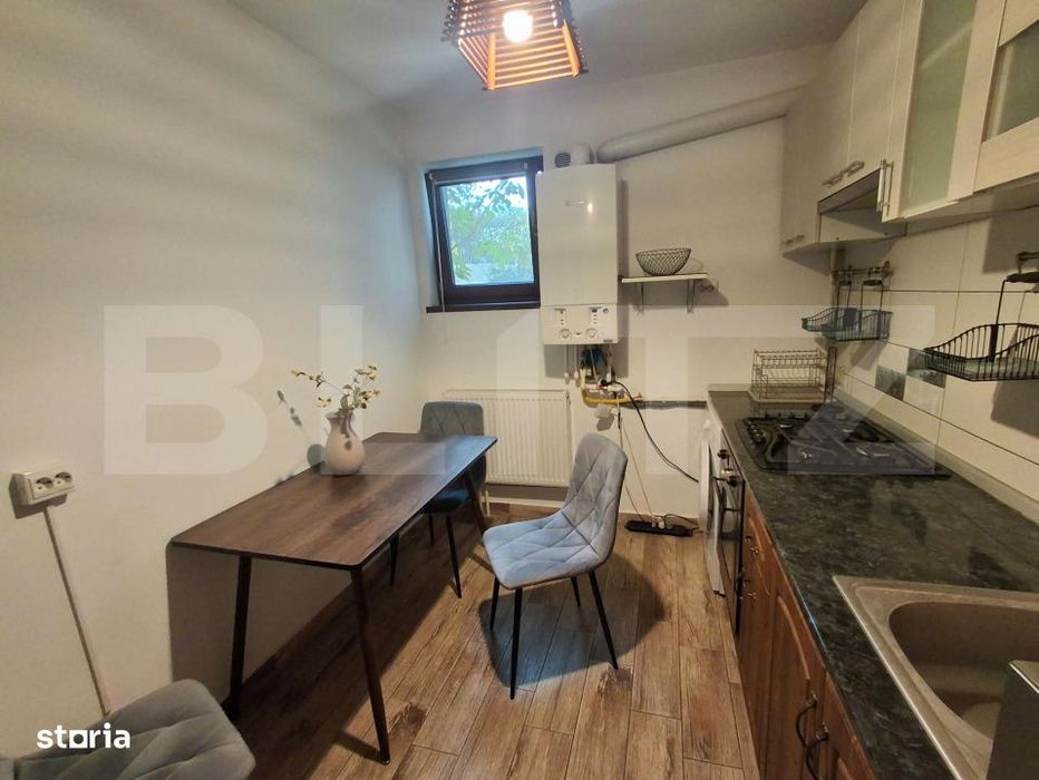 Apartament cu 1 camera, 34 mp + curte propie 28 mp, zona Rediu