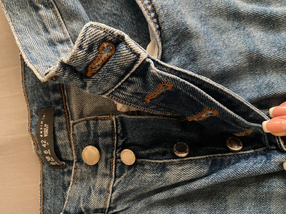 Сини дънки oversized