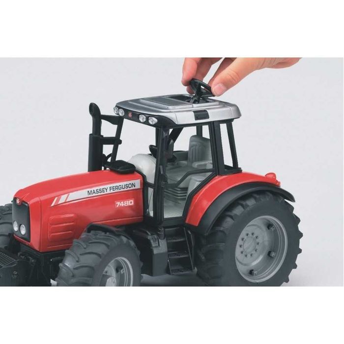 tractor cu remorca Bruder Massey Ferguson 7480