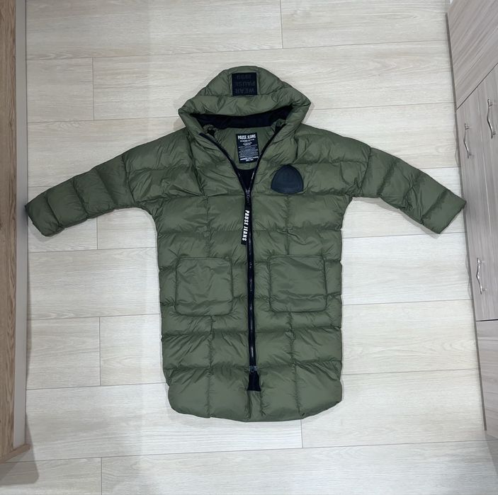 Pause Jeans Мъжко Яке Дълго, Зелено Размер Л/L