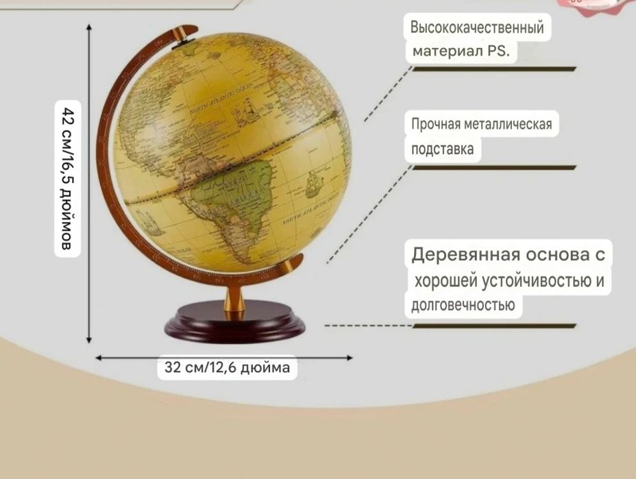 Глобус ночник ,со светильником