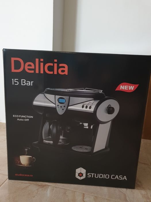 Espressorul Studio Casa Delicia Combi Espresso 3 in 1