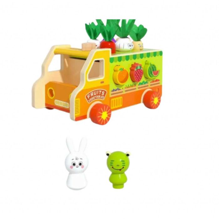 Дървен монтесори сортер,камионче