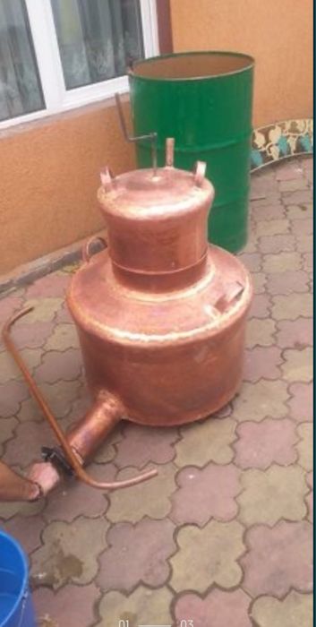Cazan de tuica 110 litri nou cu golire