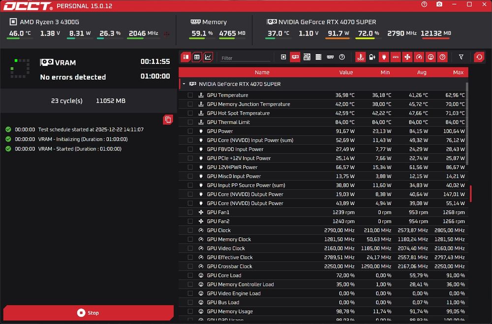 Видео карта Gainward RTX 4070 Super Ghost, 12GB GDDR6