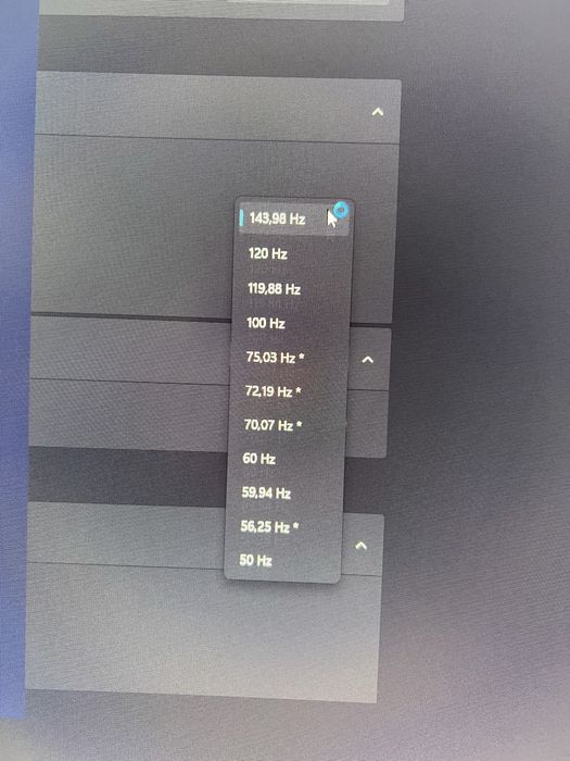 Monitor Samung 144hz curbat