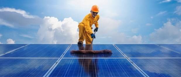 промывка солнечных панелей