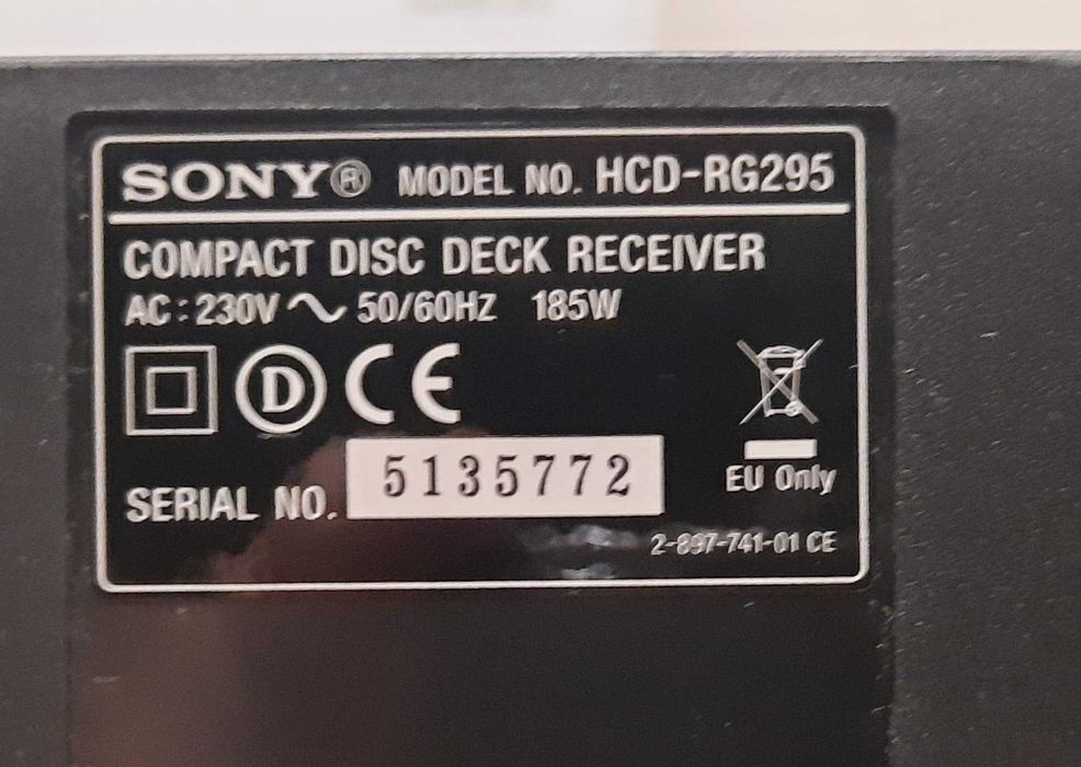 аудио система SONY с дист-топ състояние