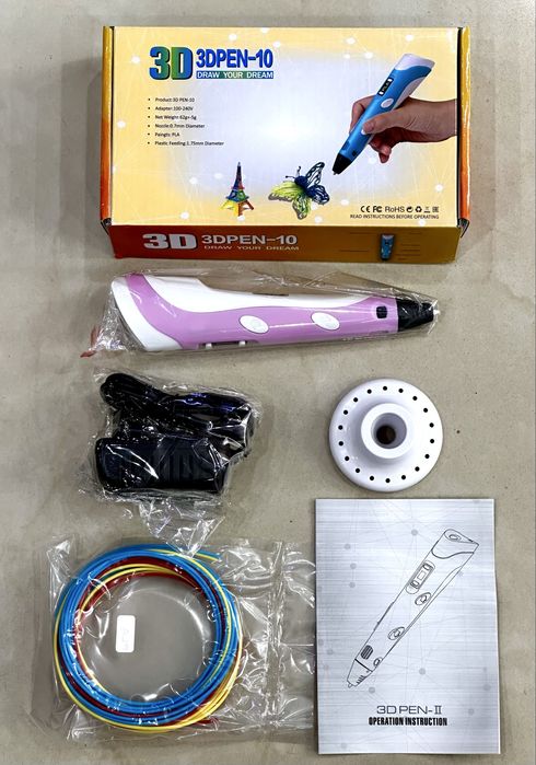 3D химикалка/3D писалка/3d pen/Креативен комплект за моделиране