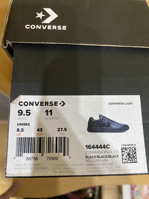 Converse Rival Ox Black