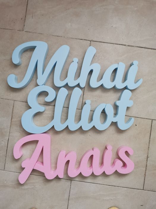 Nume volumetrice din polistiren botez cununie petrecere