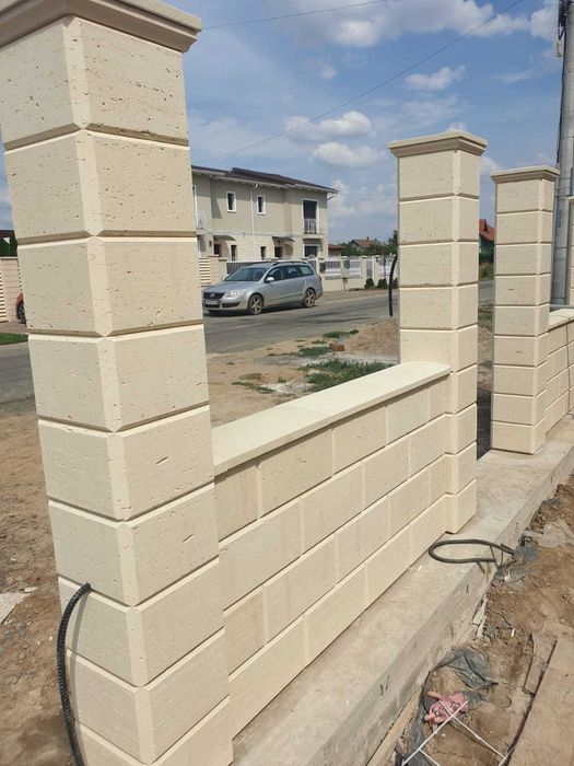 Bolțari gard 30x30 - 40x20 - 20x20 - diverse culori - texturi diferite