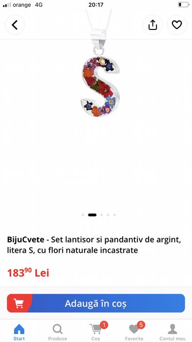 Set lantisor si pandantiv de argint