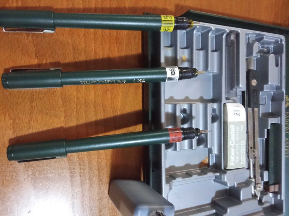 Мастилени писалки Faber-Castell TG13: 3 бр.-0,25, 0,35 и 0,5 мм