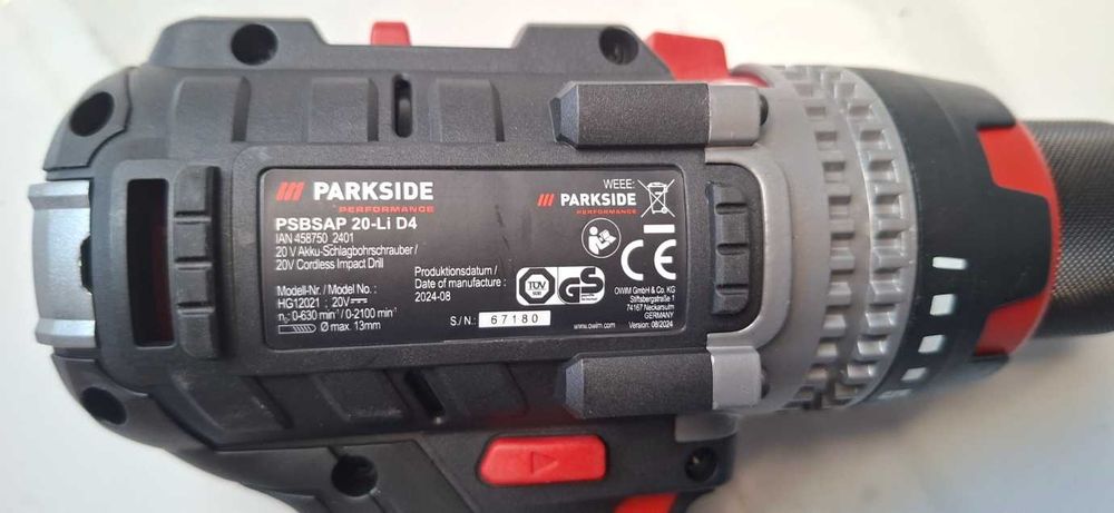 Ударна бормашина Parkside Performance PSBSAP 20 Li D4 - нова, с гаранция