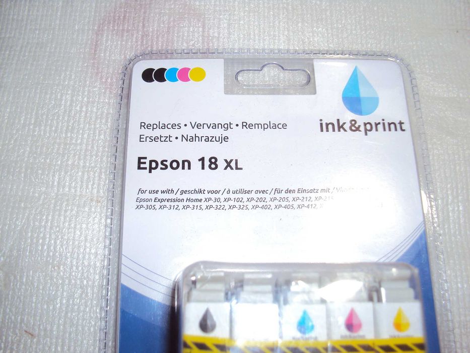 cartuse imprimantă EPSON 18XL 5 cartuse la set XP30,XP102,XP412,XP322