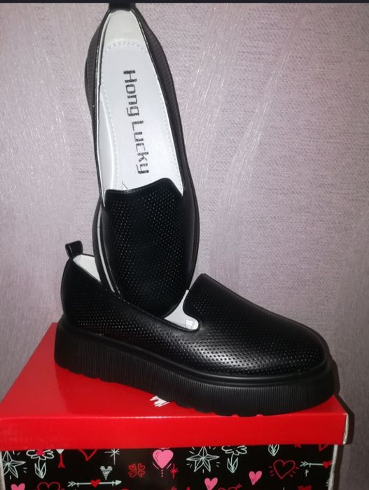 Сабо цвет шоколад и черные на платформе