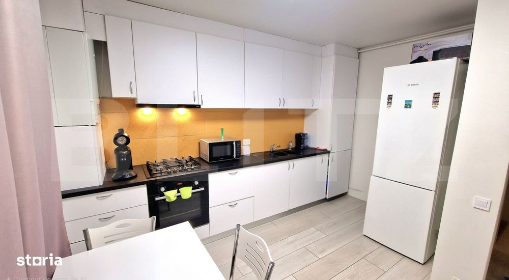 Apartament cu 2 dormitoare, gradina, bucatarie cu dining parcare, zona