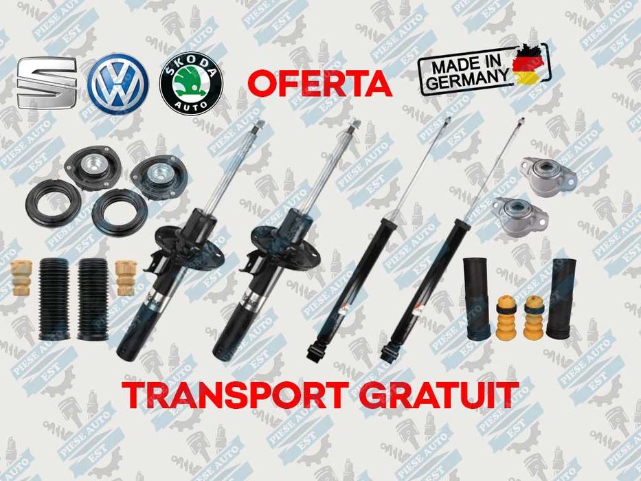 Set amortizoare cu flanse si protectii VW Golf 7, Skoda Octavia 3