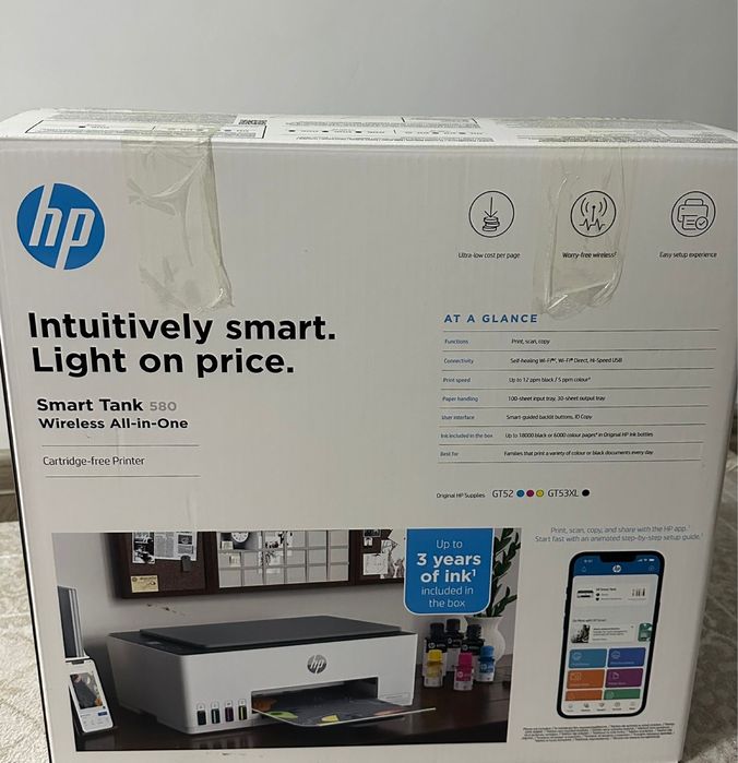 Продам принтер HP Smart Tank 580