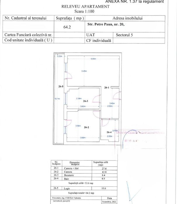Prima utilizare ! Apartament 2 camere in bloc nou, 64 mp | Mobilat