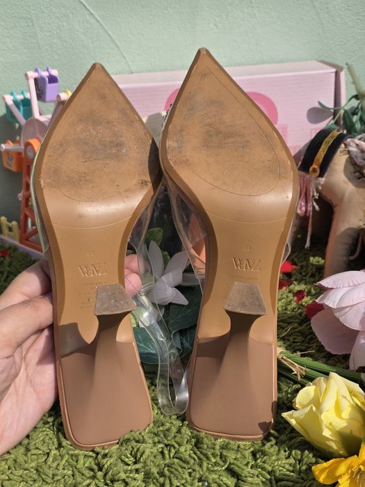 Zara силиконови сандали с диаманти N40