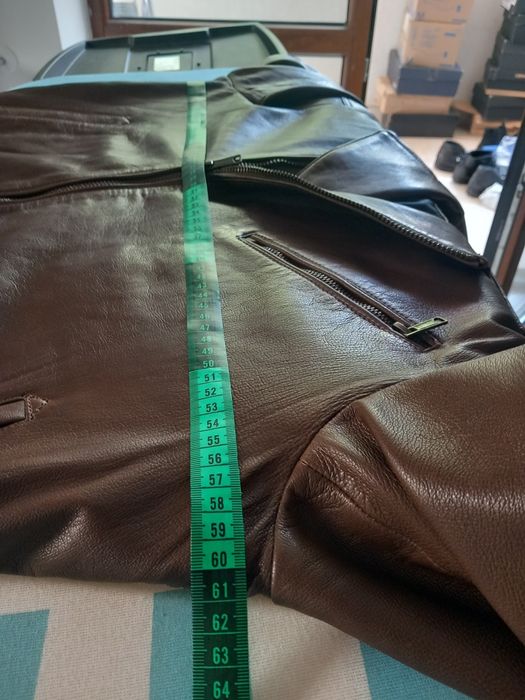 Geaca piele naturala Mango XXL barbati
