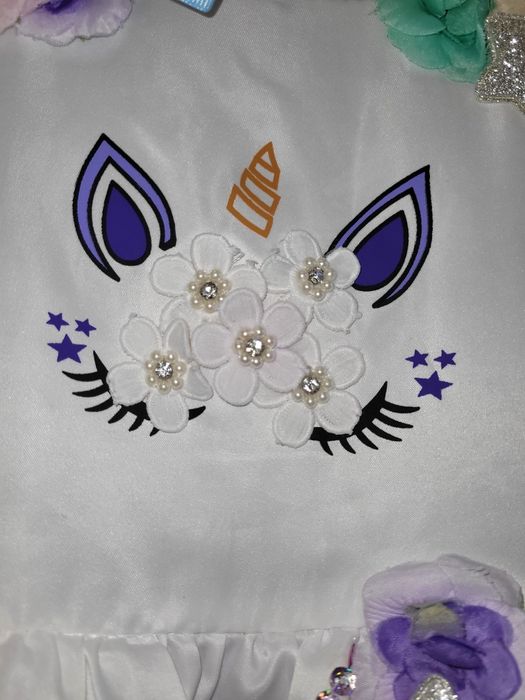 Платье детское единорог