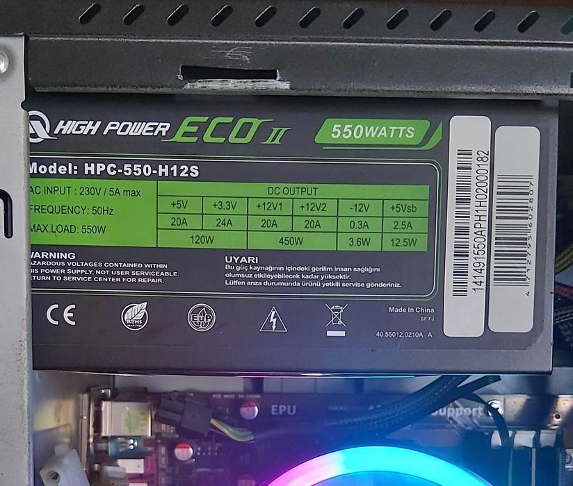 Vand 2 surse Sirtec-High Power 550W OEM si Inaza 500W