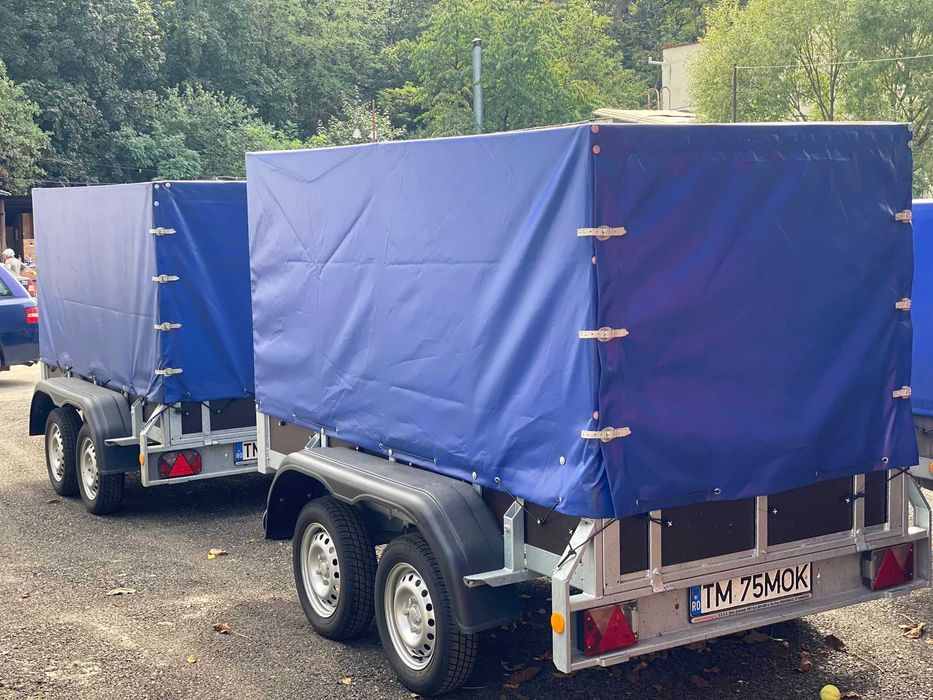 Inchiriez remorca 750kg in Timisoara cu doua axe lungime 2,5m