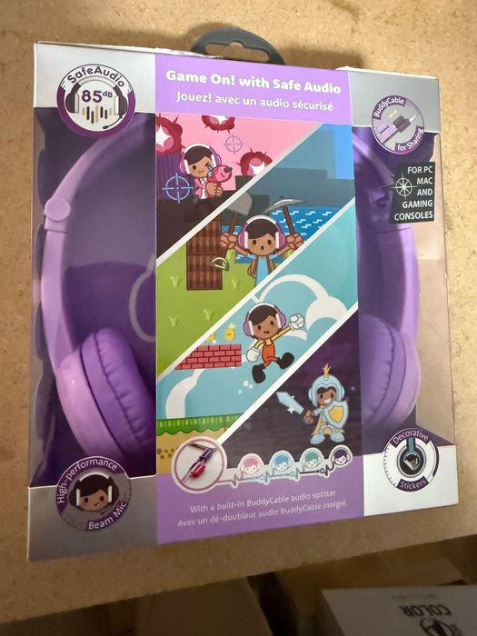 Căști audio copii cu microfon - nou