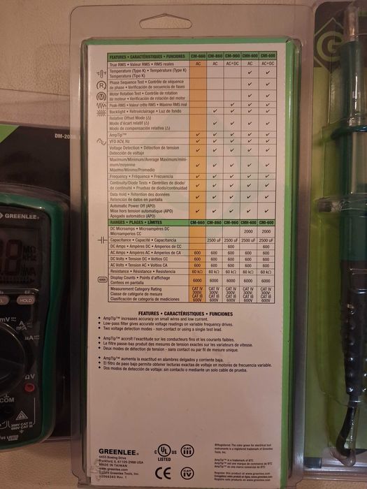 Multimetru digital Greenlee