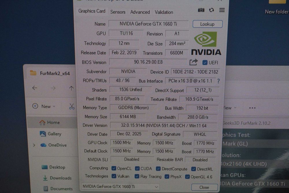 GTX 1660 Ti 6GB Gainward Ghost Nvidia GPU видеокарта/ вкл. ДДС