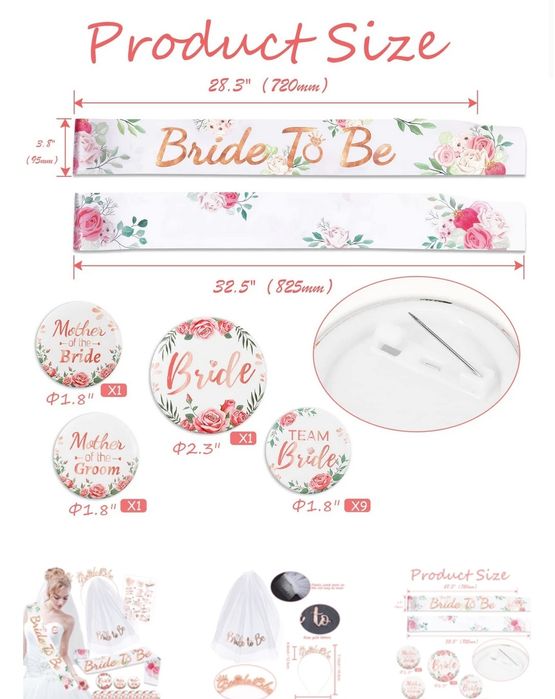 Vând set Bride To Be