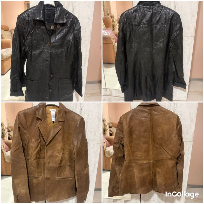 ДВЕТЕ ЗА 15€! Палта от естествена кожа