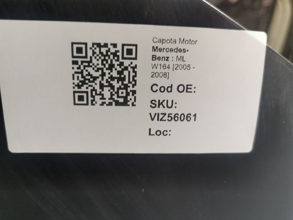 Капак Двигател Мерцедес-Бенц / Mercedes-Benz ML W164 Оригинален